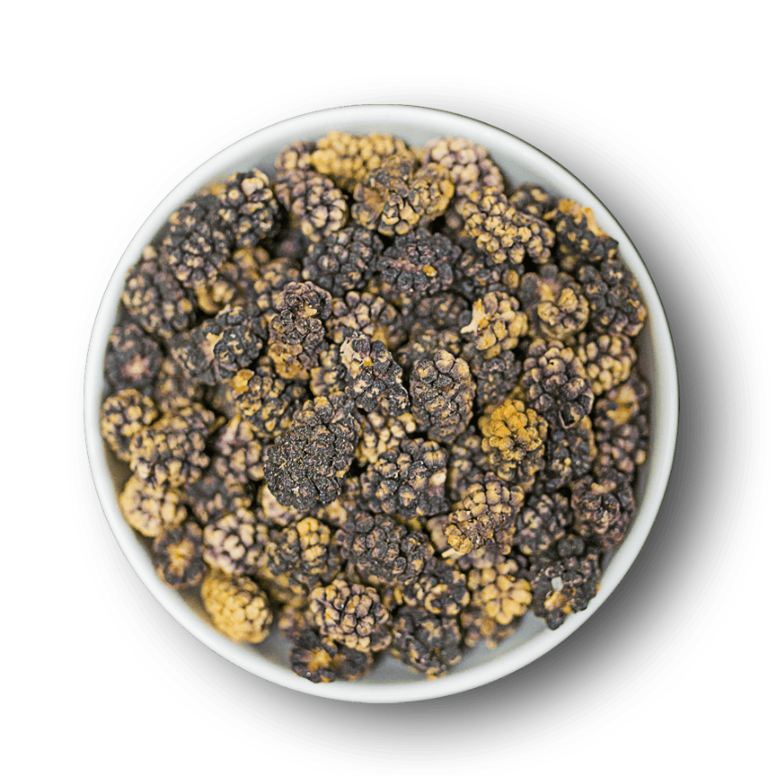 Schwarze Maulbeeren unbehandelt